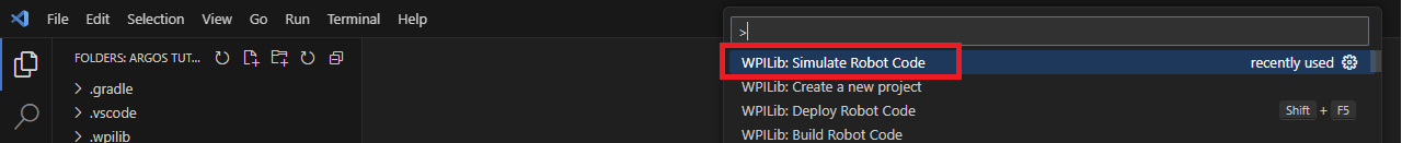 Simulate Robot Selection