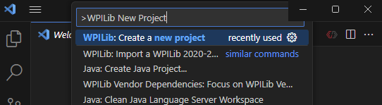 Create a new project